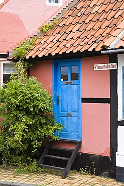 Timber-framed houses in Ronne, Bornholm, Denmark, Europe