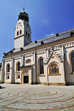 St. Nicholas' Church, Rosenheim, Bavaria, Germany, Europe