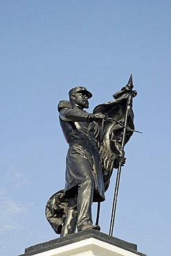 Monument to national war hero Captain Arturo Prat Chacon, Iquique, Norte Grande region, Northern Chile, Chile, South America