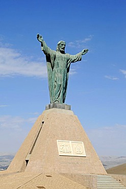 Statue of Christ, statue, monument, El Morro, mountain, landmark, theater of war, War of the Pacific, Arica, Norte Grande, North Chile, Chile, South America