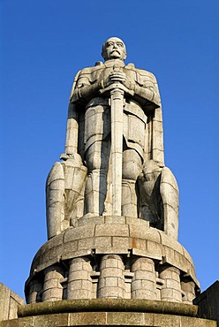 Bismarck Memorial, Old Elbpark, Hamburg, Germany, Europe