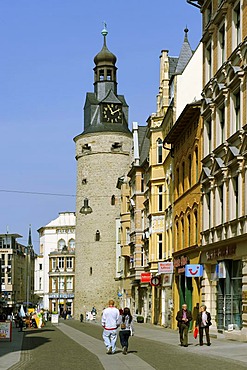 Leipziger Turm tower, Halle, Saxony-Anhalt, Germany, Europe