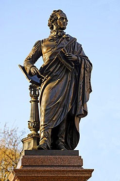 Memorial Friedrich Mendelssohn Bartholdy 1809-1847, Dittrichring, Leipzig, Saxonia, Germany, Europe