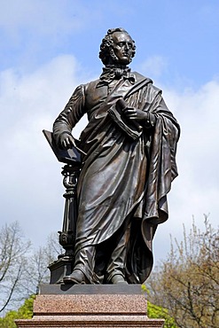 Memorial to F. Mendelssohn Bartholdy (1809-1847), Dittrichring, Leipzig, Saxony, Germany, Europe