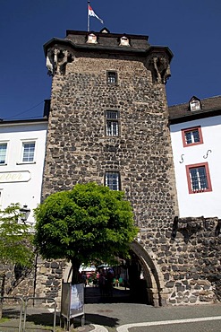 Rheintor gate, built in 1329, Linz am Rhein, Rhineland, Rhineland-Palatinate, Germany, Europe