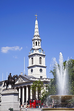 St. Martins in the Fields church, Trafalgar Square, London, England, United Kingdom, Europe