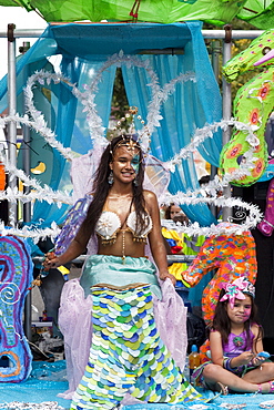 Participant in the Carnaval Del Pueblo Festival, Europes largest Latin Street Festival, Southwark, England, United Kingdom, Europe