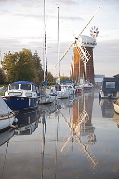 Horsey Mill, Norfolk Broads, Norfolk, East Anglia, England, United Kingdom, Europe