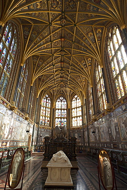 Interior of St. George's Chapel, Windsor Castle, Windsor, Berkshire, England, United Kingdom, Europe