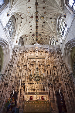 Detail of the Quire, Winchester Cathedral, Winchester, Hampshire, England, United Kingdom, Europe