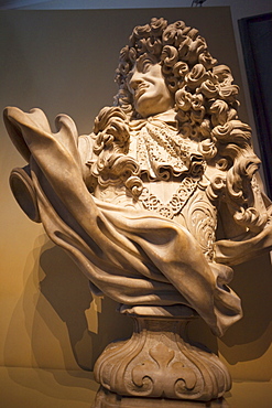 Bust of Charles II dated 1684 by Honore Pelle, Victoria and Albert Museum, London, England, United Kingdom, Europe