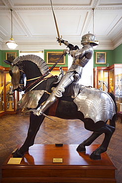 Armoury display, The Wallace Collection Art Gallery, London, England, United Kingdom, Europe