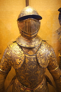 Suit of armour, Armoury display, The Wallace Collection Art Gallery, London, England, United Kingdom, Europe