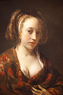 Portrait of a Young Woman by Williem Drost, The Wallace Collection Art Gallery, London, England, United Kingdom, Europe