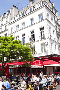 Outdoor cafes, Paris, France, Europe