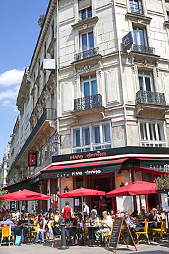 Outdoor cafes, Paris, France, Europe