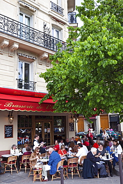 Outdoor cafes, Paris, France, Europe