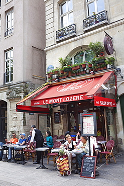 Outdoor cafes, Paris, France, Europe