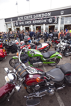 Reunion Day at the Ace Cafe, London, England, United Kingdom, Europe