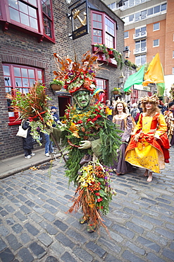 The Berryman, Autumn Harvest Festival Parade, Southwark, London, England, United Kingdom, Europe