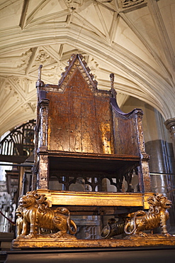 The Coronation Chair, Westminster Abbey, London, England, United Kingdom, Europe