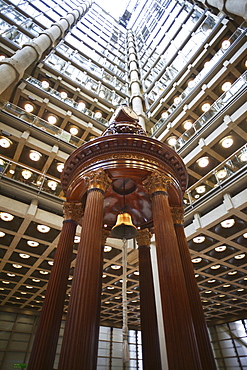 The Lutine Bell, Lloyds Insurance Building, City of London, London, England, United Kingdom, Europe