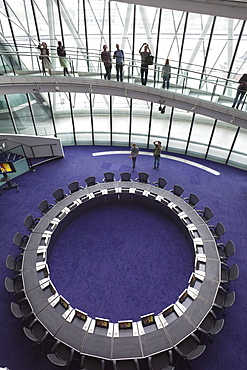 Interior of City Hall, London, England, United Kingdom, Europe