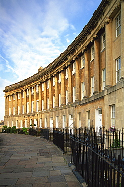 Royal Cresent, Bath, UNESCO World Heritage Site, Somerset, England, United Kingdom, Europe