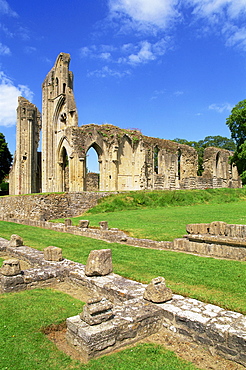 Glastonbury Abbey, Glastonbury, Somerset, England, United Kingdom, Europe