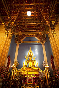 Statue of the Buddha, Marble Temple (Wat Benchamabophit), Bangkok, Thailand, Southeast Asia, Asia