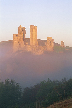 Corfe Castle, Corfe, Dorset, England, United Kingdom, Europe