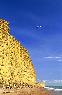 Cliffs at West Bay, Dorset, Jurassic Coast, UNESCO World Heritage Site, Dorset, England, United Kingdom, Europe