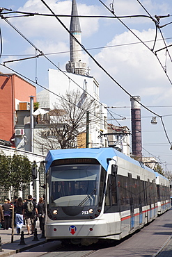 Tram, Sultanahmet, Istanbul, Turkey, Europe