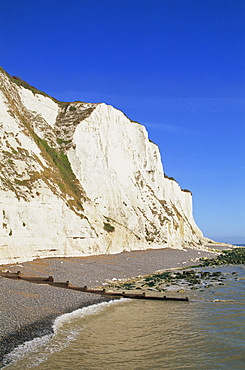 White Cliffs of Dover, St. Margarets Bay, Kent, England, United Kingdom, Europe