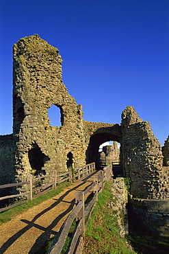 Pevensey Castle, East Sussex, England, United Kingdom, Europe