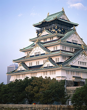 Osaka Castle, Osaka, Honshu, Japan, Asia