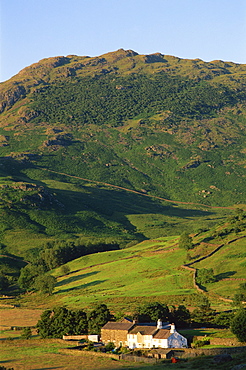 Farmhouse near Little Langdale. Lake District, Cumbria, England, United Kingdom, Europe