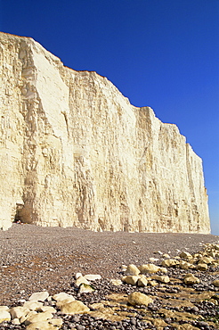 Seven Sisters chalk cliffs near Beachy Head, Eastbourne, East Sussex, England, United Kingdom, Europe