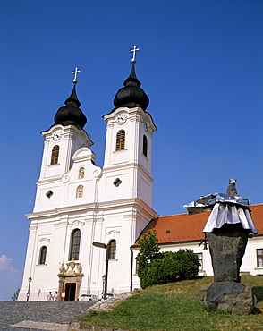 Abbey Church, Tihany, Lake Balaton, Hungary, Europe