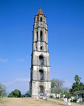 Iznaga Estate Tower, Valle de los Ingenios, UNESCO World Heritage Site, Cuba, West Indies, Central America