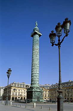 Column of Napoleon, Place Vendome, Paris, France, Europe