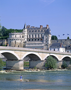 Amboise Castle (Chateau d'Amboise), Amboise, Indre et Loire, Loire Valley, France, Europe