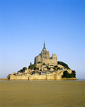 Mont-St.-Michel (Abbaye de Mont-St.-Michel), UNESCO World Heritage Site, Mont-St.-Michel, Normandy, France, Europe