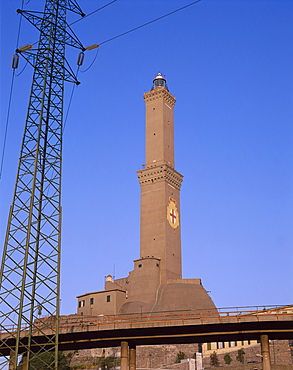 The Port, Lighthouse (La Laterna), Genoa (Genova), Liguria, Italy, Europe