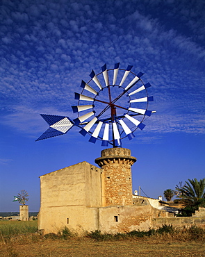 Windmill, Mallorca, Balearic Islands, Spain, Europe