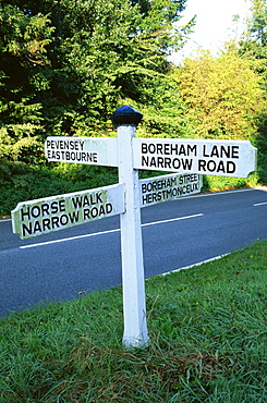 Signposts, Sussex, England, United Kingdom, Europe