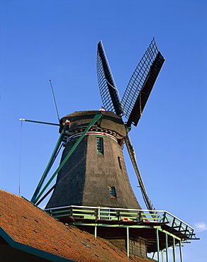 Windmill, Zaanse Schans, Holland (Netherlands), Europe