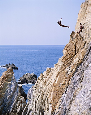 Cliff diver, La Quebrada, Acapulco, Mexico, North America