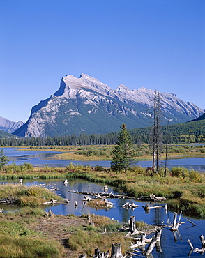 Mount Rundle, Banff, The Rockies, Alberta, Canada, North America