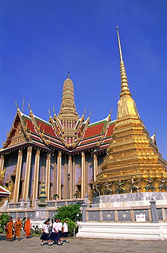 Wat Phra Kaew, Grand Palace, Bangkok, Thailand, Southeast Asia, Asia